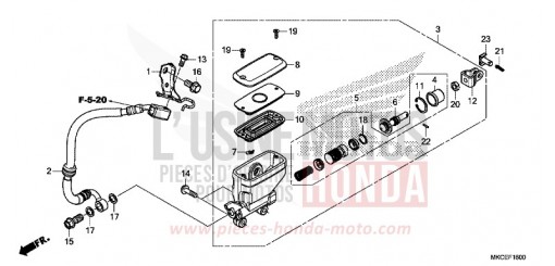REAR BRAKE MASTER CYLINDER GL1800DAK de 2019